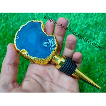 Agate Coaster Bottle Stopper | Wholesale unique design bottle stoppers