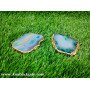 Wholesale Agate Bluish Coasters - Stunning Natural Stone Coasters
