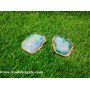 Wholesale Agate Bluish Coasters - Stunning Natural Stone Coasters
