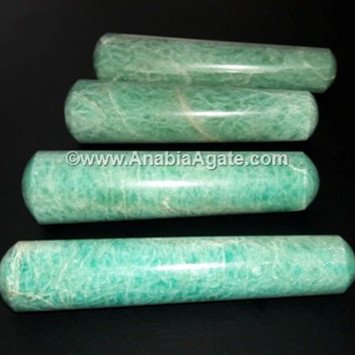 Amazonite Smooth Massage Wand - Relaxation and Stress Relief