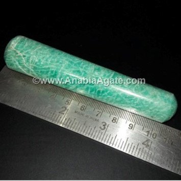 Amazonite Smooth Massage Wand - Relaxation and Stress Relief