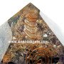 Amethyst, Crystal Quartz Orgone Pyramid With Crystal Quartz Point
