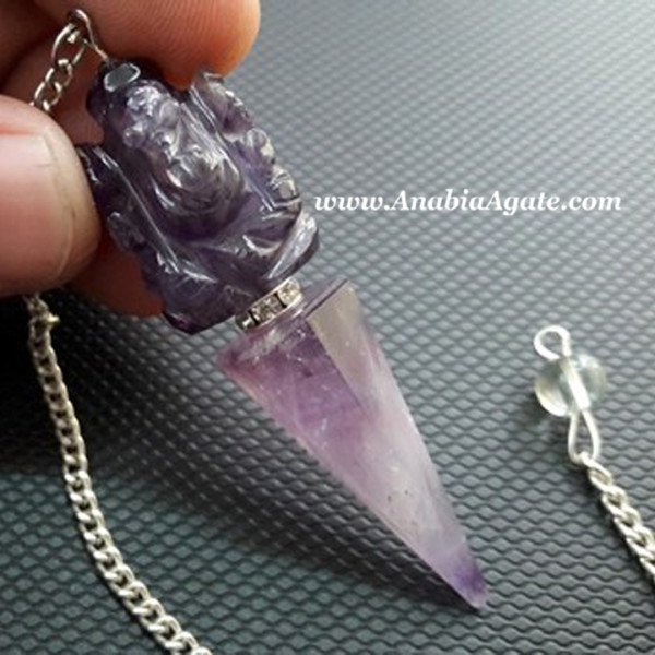 Amethyst Ganesha Pendulums Wholesale - High-Quality Healing Crystals