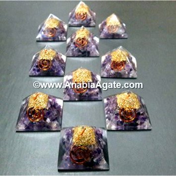 Amethyst Orgone Baby Pyramid - Wholesale
