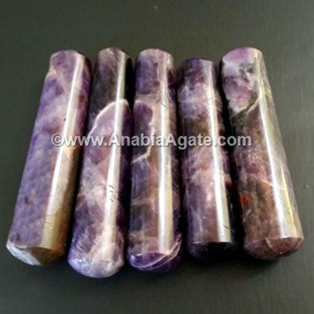 Amethyst Smooth Massage Wand - Natural Crystal Healing Tool