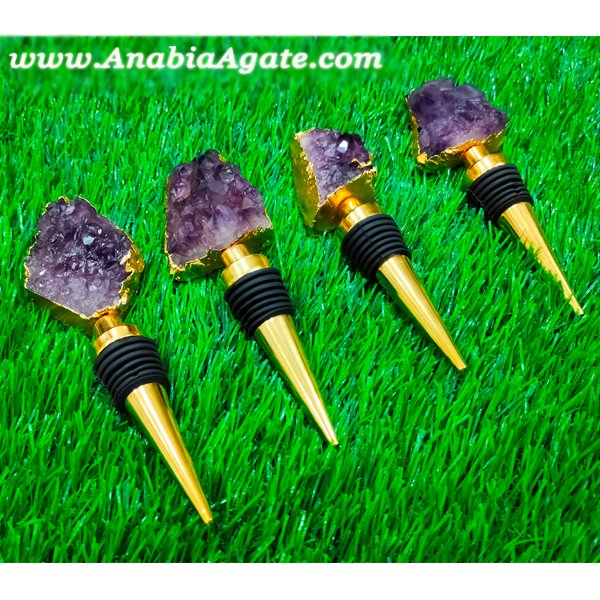 Amethyst Natural Stone Bottle Stopper