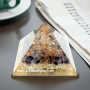 Amethyst, Crystal Quartz Orgone Pyramid With Crystal Quartz Point