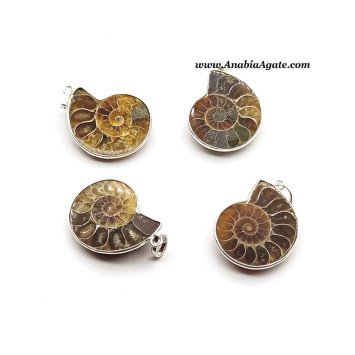 Ammonite Pendant Small Size - Unique Fossil Jewelry