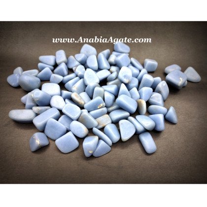 Angelite Tumbled Stones - Authentic Healing Crystals