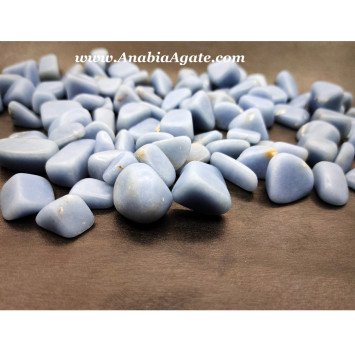 Angelite Tumbled Stones - Authentic Healing Crystals