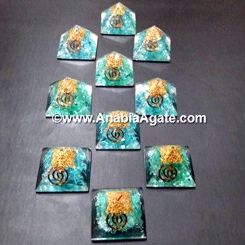Aquamarine Orgone Baby Pyramid