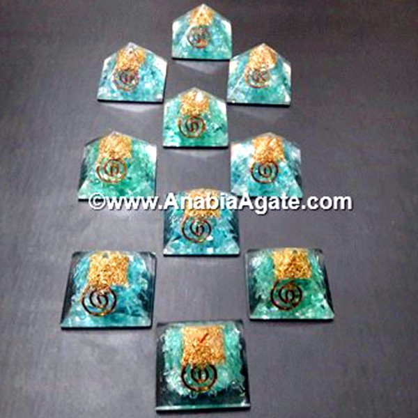 Aquamarine Orgone Baby Pyramid