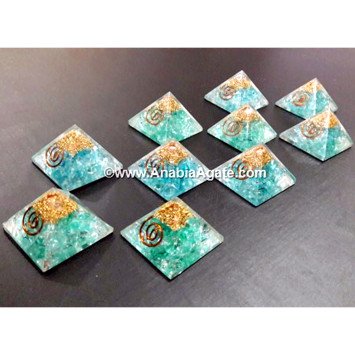 Aquamarine Orgone Baby Pyramid