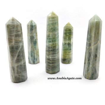 Aquamarine Crystal Obelisk - Healing Gemstone for Calm Energy