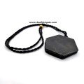 Black Tourmaline Hexagon Shape Necklace