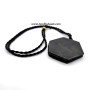 Black Tourmaline Hexagon Shape Necklace