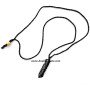 Wholesale Black Tourmaline Pencil Point Netted Necklace - Natural Crystal Healing Jewelry