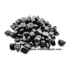 Black Obsidian Tumbled Stones - Healing Crystals for Grounding and Protection