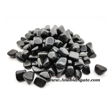Black Obsidian Tumbled Stones - Healing Crystals for Grounding and Protection