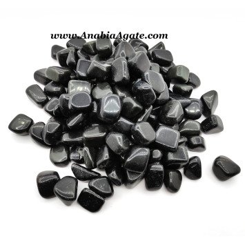 Black Obsidian Tumbled Stones - Healing Crystals for Grounding and Protection