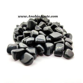 Black Obsidian Tumbled Stones - Healing Crystals for Grounding and Protection