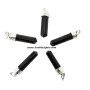 Black Tourmaline Pencil Pendants - Natural Crystal Jewelry