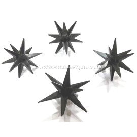 Black Tourmaline 12-Pointed Star - Black Stone for Protection
