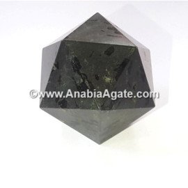 Black Tourmaline Icosahedron Shape - Natural Crystal for Energy Healing