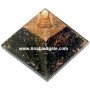 Black Tourmaline Orgone Pyramid with Crystal Point | Energy Healing Tool