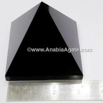 Black Tourmaline Big Size Pyramid - Powerful EMF Protection and Energy Cleansing