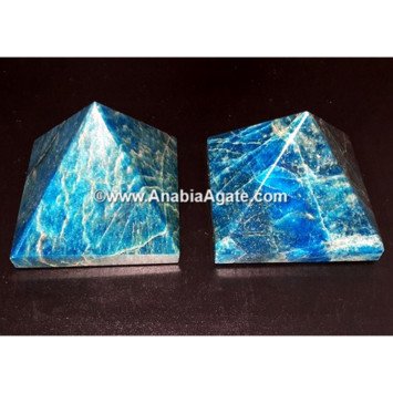 Blue Apatite Gemstone Pyramid - Natural Healing Crystal