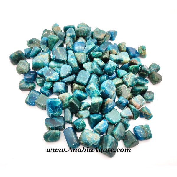 Blue Apatite Tumbled Stones - Natural Healing Crystals