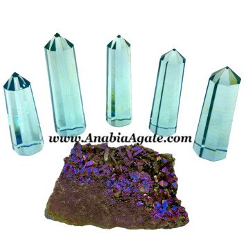 Blue Obsidian Crystal Obelisk - Stunning Decorative Piece