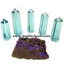 Blue Obsidian Crystal Obelisk - Stunning Decorative Piece