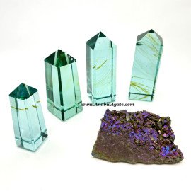 Stunning Blue Obsidian Crystal Tower for Healing & Decor