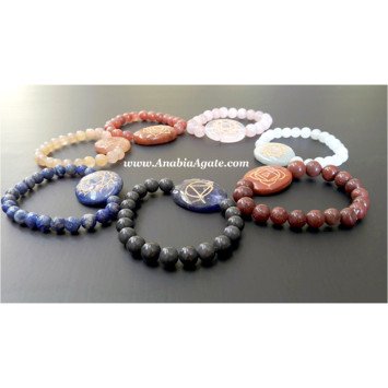 Chakra Engraved Bracelets Set - Balance Your Energy Centers