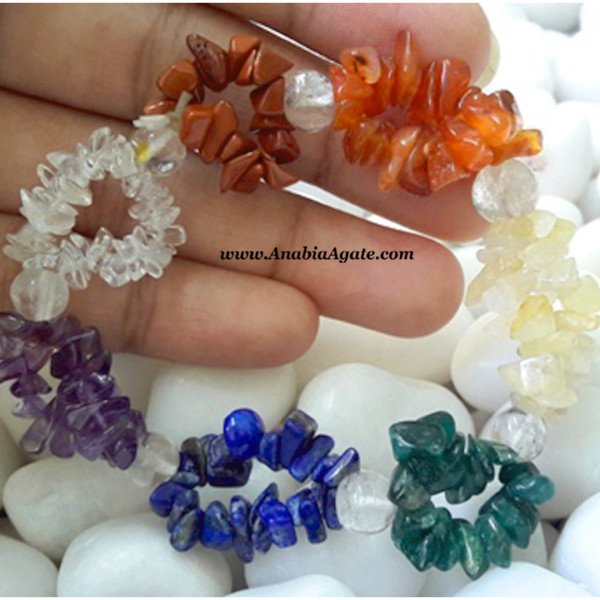 Chakra Chips Strings Bracelet with Crystal Beads | Balance and Energy
