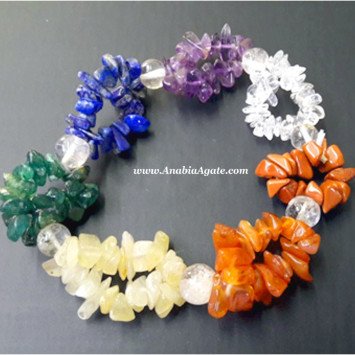 Chakra Chips Strings Bracelet with Crystal Beads | Balance and Energy