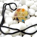Chakra Stone Orgone Pendant with Metal Tree of Life - Healing Energy Jewelry