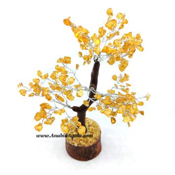 Citrine 300 Beads Gemstone Tree | Handcrafted Crystal Tree for Home Decor