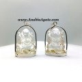 Crystal Quartz Ganesha Pendant - Handcrafted Spiritual Jewelry