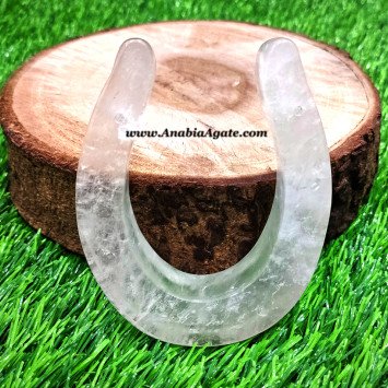 Crystal Quartz Horseshoe - Bring Good Luck and Positive Energy