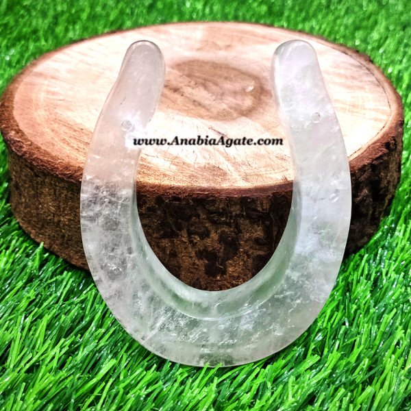 Crystal Quartz Horseshoe - Bring Good Luck and Positive Energy