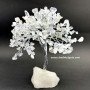Crystal Quartz Tree with Raw Crystal Stone Base - Natural Healing Decor