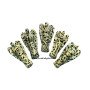 Dalmatian Jasper 2-Inch Angel Figurine - Handcrafted Gemstone Sculpture