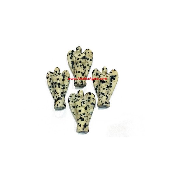 Dalmatian Jasper 1-Inch Angels | Beautiful Gemstone Figurines