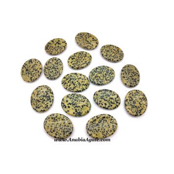 Dalmatian Jasper Worry Stone - Natural Stone for Stress Relief