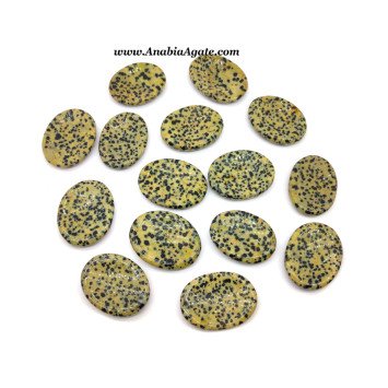 Dalmatian Jasper Worry Stone - Natural Stone for Stress Relief