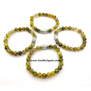 Dragon Vein Buddha Bracelet - Handmade Healing Gemstone Jewelry