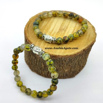 Dragon Vein Buddha Bracelet - Handmade Healing Gemstone Jewelry